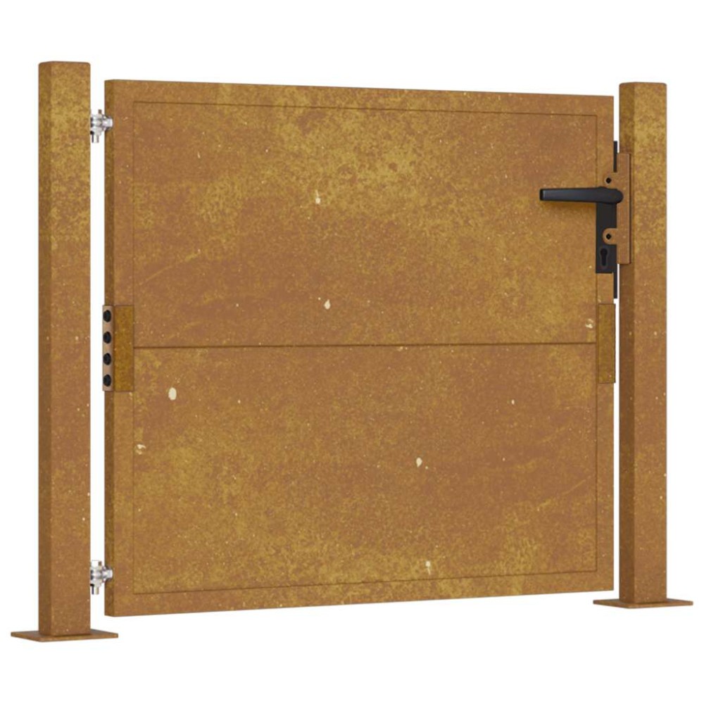 vidaXL Πόρτα Κήπου από Ατσάλι Corten 100x75 εκ.
