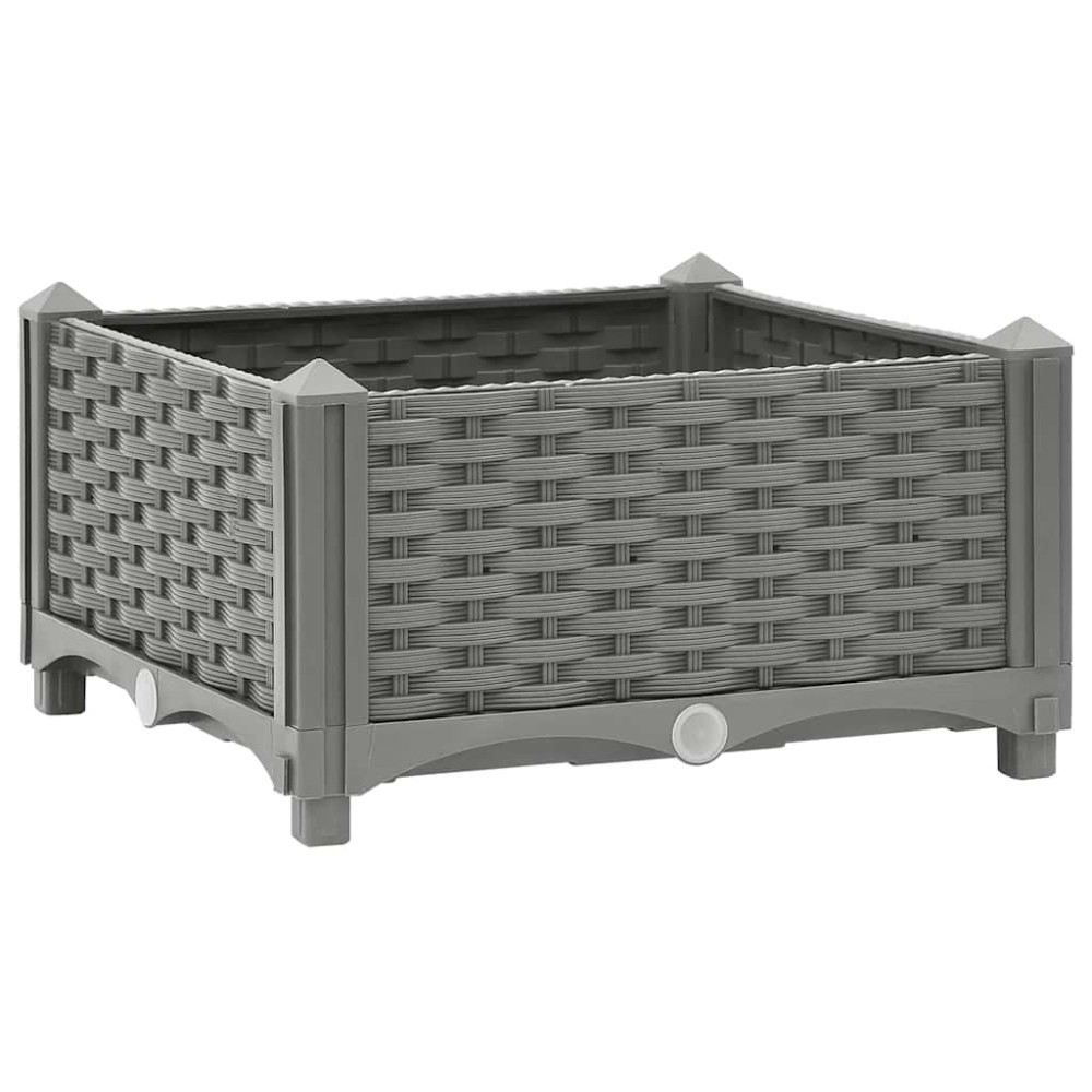 vidaXL Ζαρντινιέρα 40 x 40 x 23 εκ. από Πολυπροπυλένιο