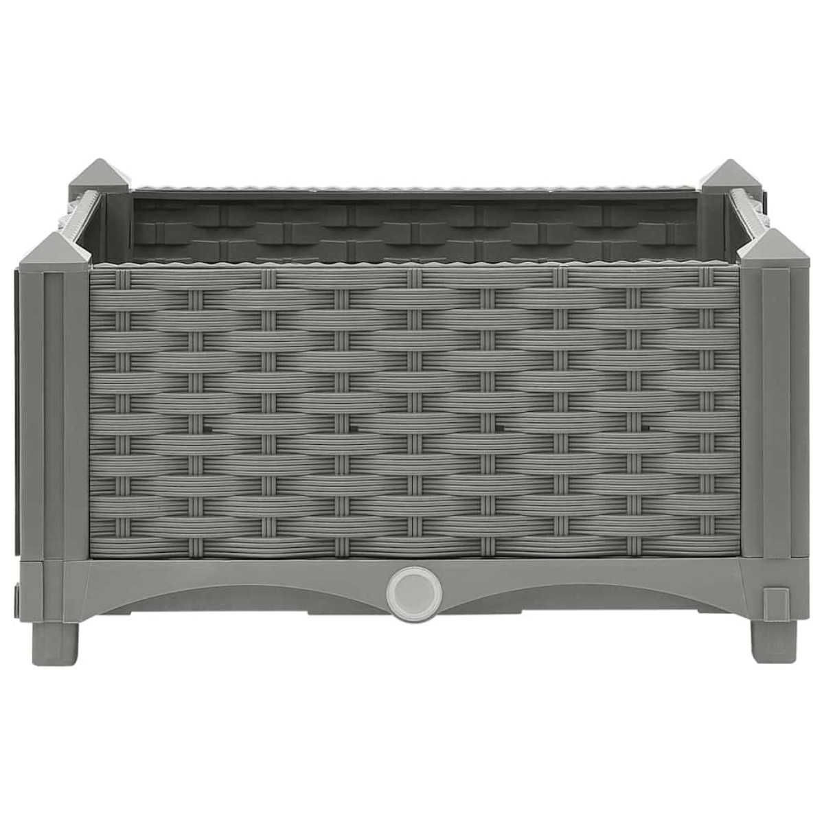 vidaXL Ζαρντινιέρα 40 x 40 x 23 εκ. από Πολυπροπυλένιο