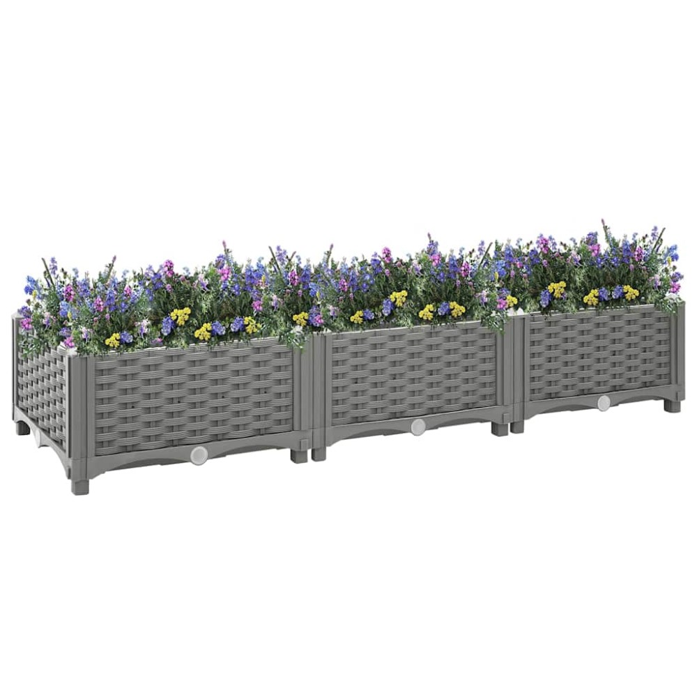 vidaXL Ζαρντινιέρα 120 x 40 x 23 εκ. από Πολυπροπυλένιο