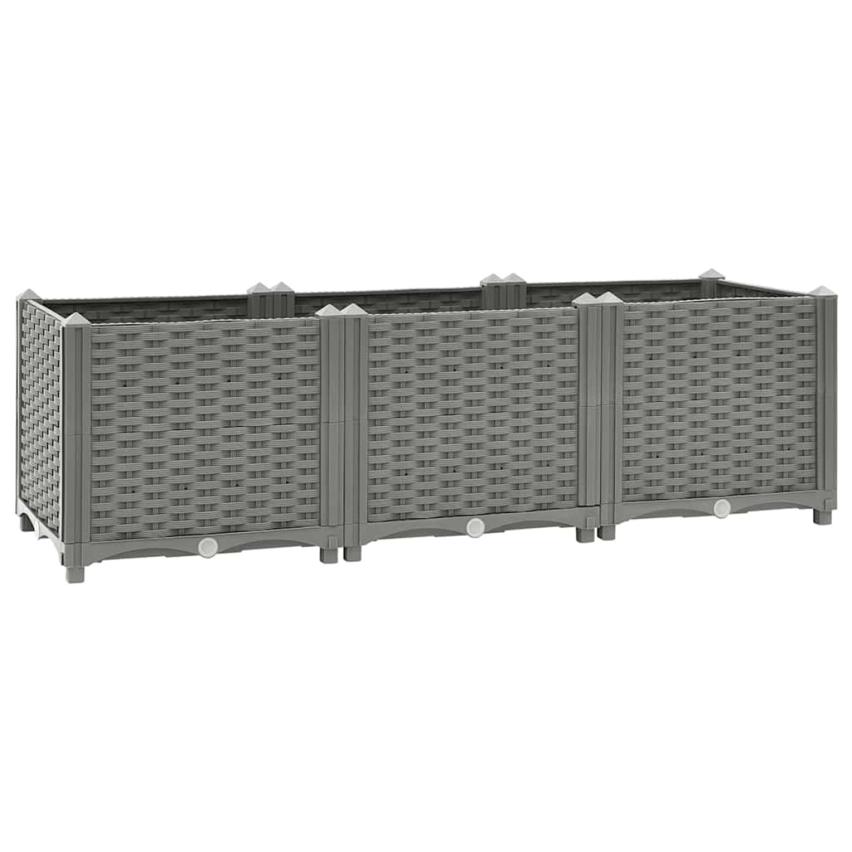 vidaXL Ζαρντινιέρα 120 x 40 x 38 εκ. από Πολυπροπυλένιο