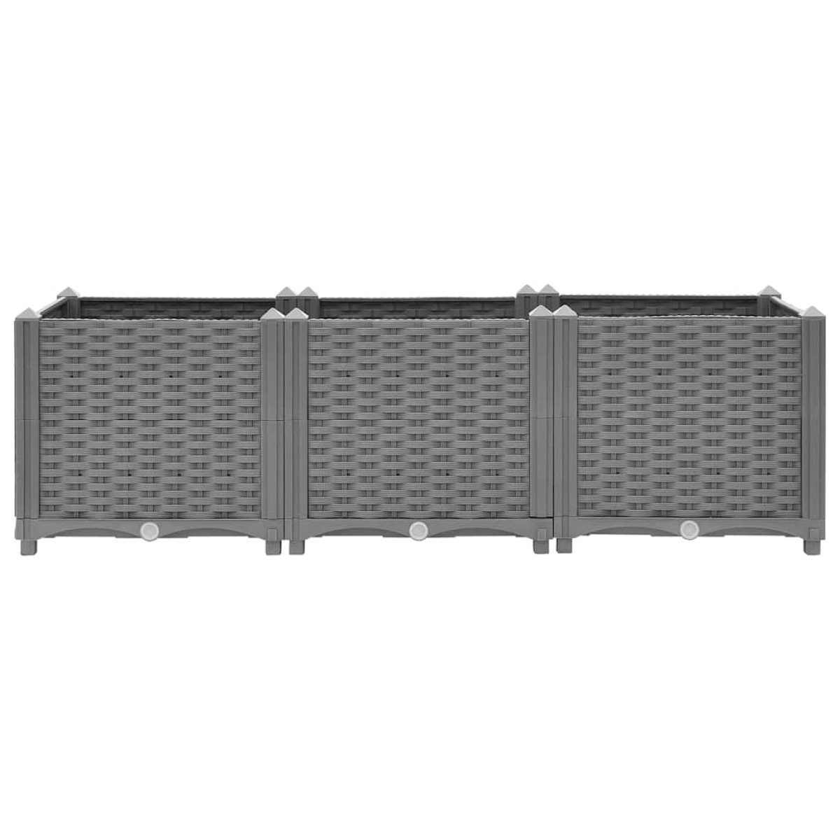 vidaXL Ζαρντινιέρα 120 x 40 x 38 εκ. από Πολυπροπυλένιο