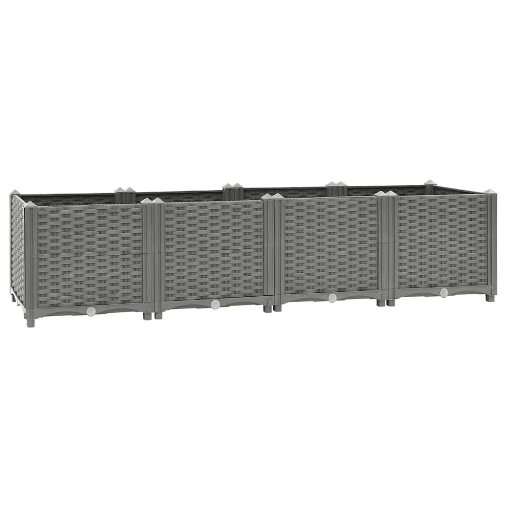 vidaXL Ζαρντινιέρα 160 x 40 x 38 εκ. από Πολυπροπυλένιο