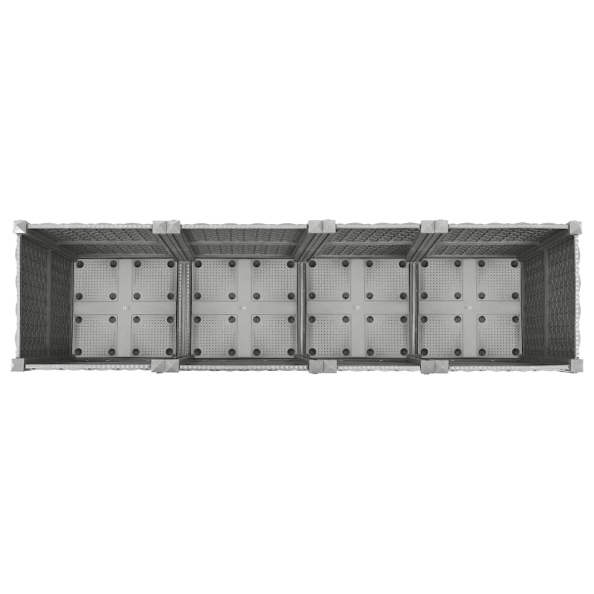 vidaXL Ζαρντινιέρα 160 x 40 x 38 εκ. από Πολυπροπυλένιο