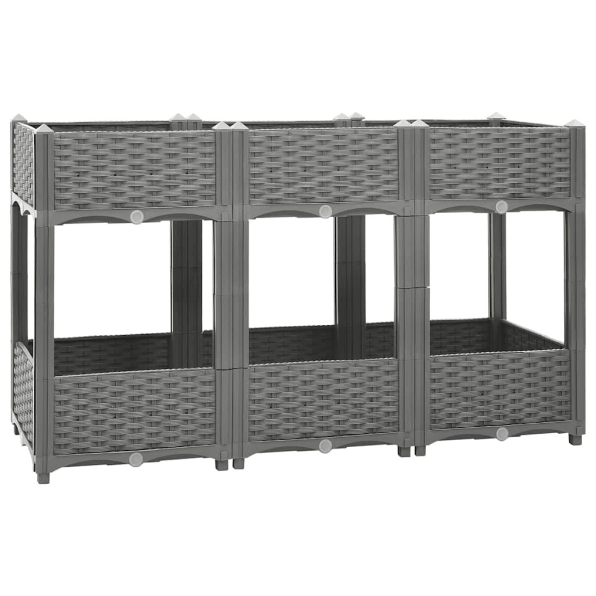 vidaXL Ζαρντινιέρα 120 x 40 x 71 εκ. από Πολυπροπυλένιο