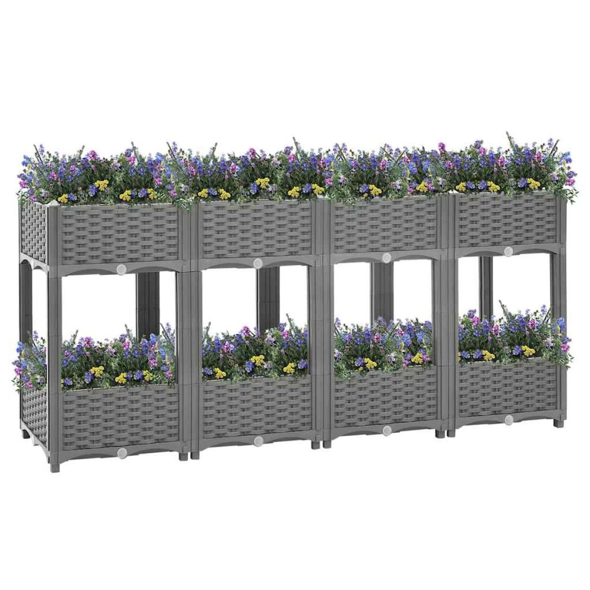 vidaXL Ζαρντινιέρα 160 x 40 x 71 εκ. από Πολυπροπυλένιο