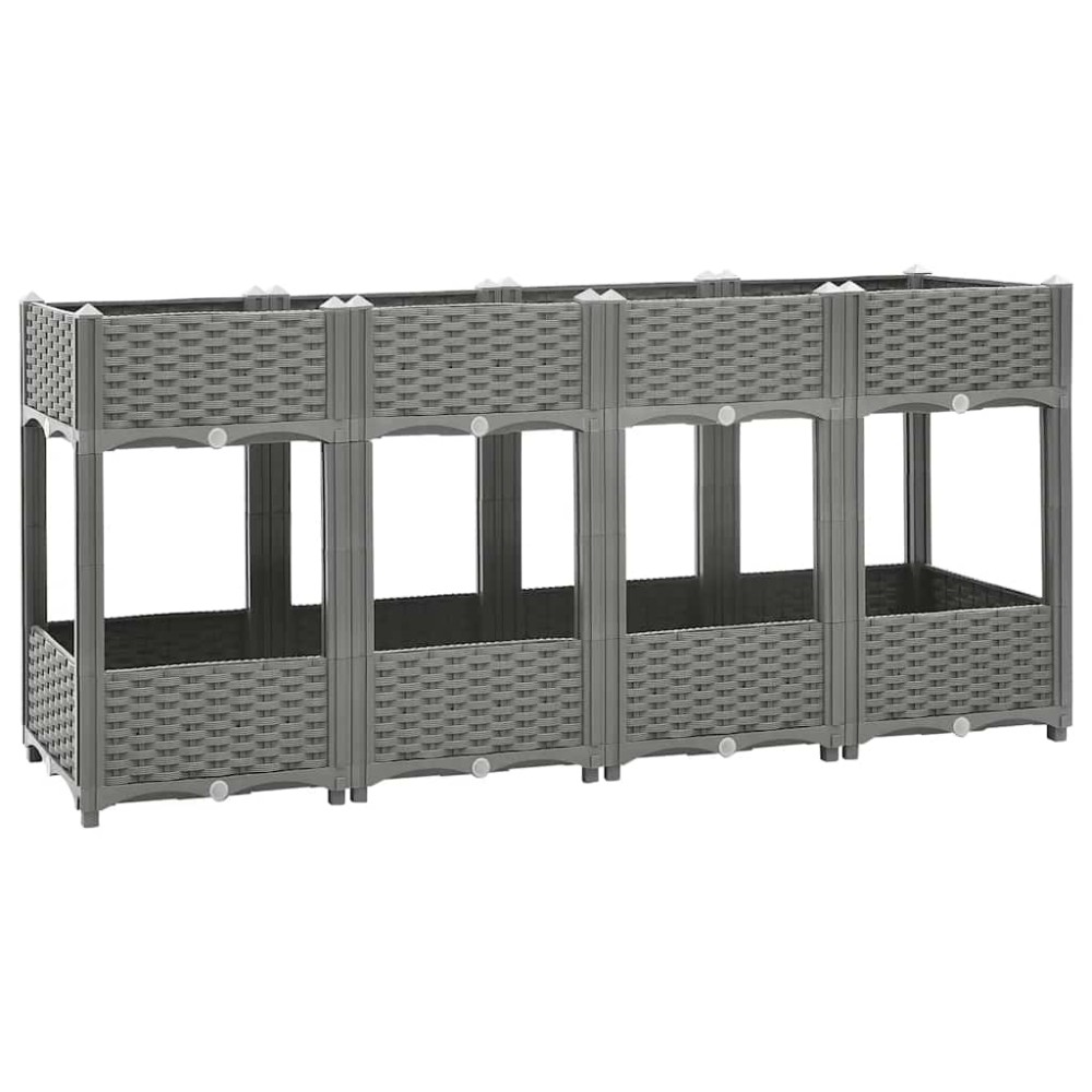 vidaXL Ζαρντινιέρα 160 x 40 x 71 εκ. από Πολυπροπυλένιο