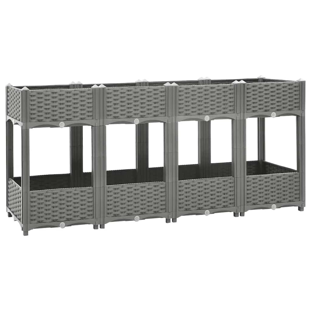 vidaXL Ζαρντινιέρα 160 x 40 x 71 εκ. από Πολυπροπυλένιο