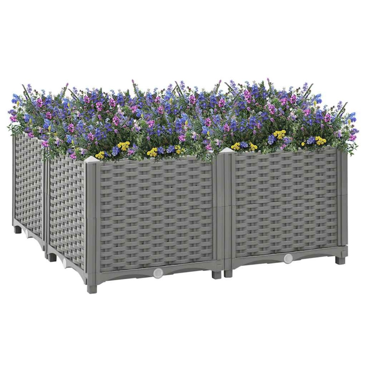 vidaXL Ζαρντινιέρα 80 x 80 x 38 εκ. από Πολυπροπυλένιο