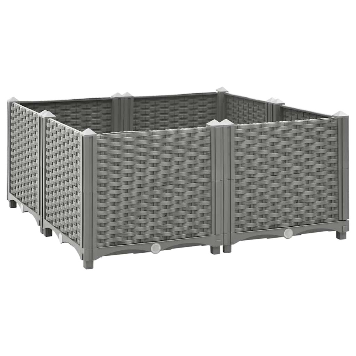 vidaXL Ζαρντινιέρα 80 x 80 x 38 εκ. από Πολυπροπυλένιο