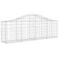 vidaXL Συρματοκιβώτιο Τοξωτό 200x30x60/80εκ. από Γαλβανισμένο Χάλυβα