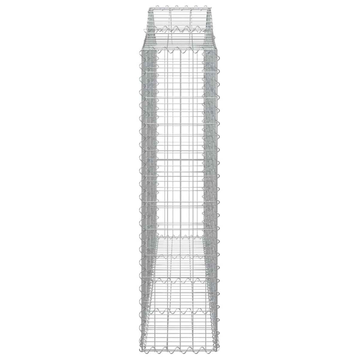 vidaXL Συρματοκιβώτιο Τοξωτό 200x30x120/140εκ. από Γαλβανισμένο Χάλυβα
