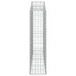 vidaXL Συρματοκιβώτιο Τοξωτό 200x30x120/140εκ. από Γαλβανισμένο Χάλυβα