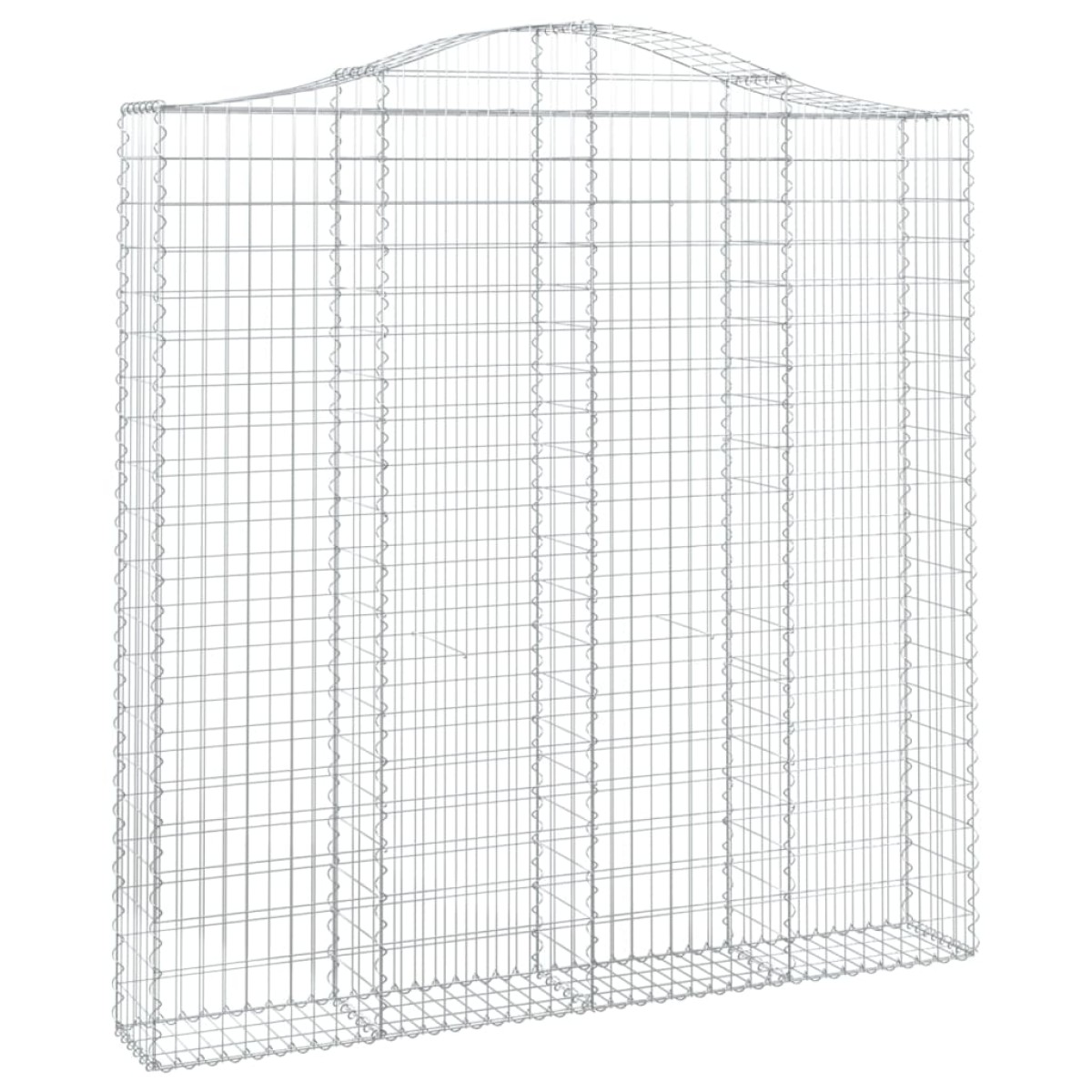 vidaXL Συρματοκιβώτιο Τοξωτό 200x30x200/220εκ. από Γαλβανισμένο Χάλυβα