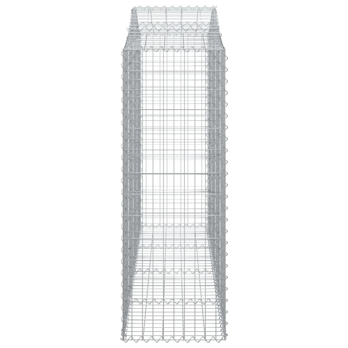 vidaXL Συρματοκιβώτιο Τοξωτό 200x50x140/160εκ. από Γαλβανισμένο Χάλυβα