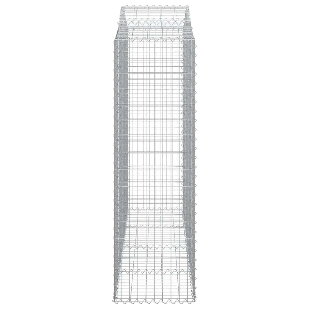 vidaXL Συρματοκιβώτιο Τοξωτό 200x50x160/180εκ. από Γαλβανισμένο Χάλυβα