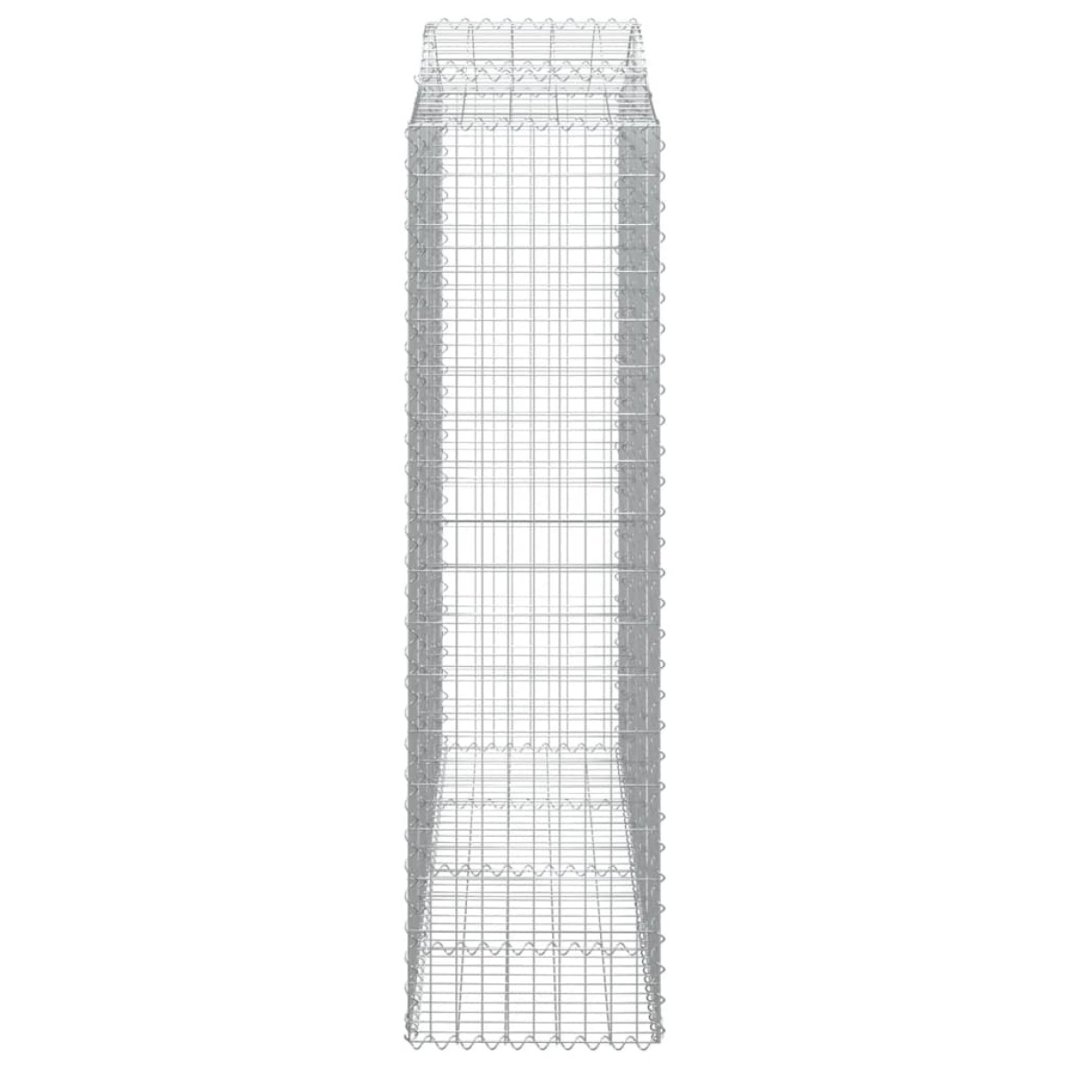 vidaXL Συρματοκιβώτιο Τοξωτό 200x50x180/200εκ. από Γαλβανισμένο Χάλυβα