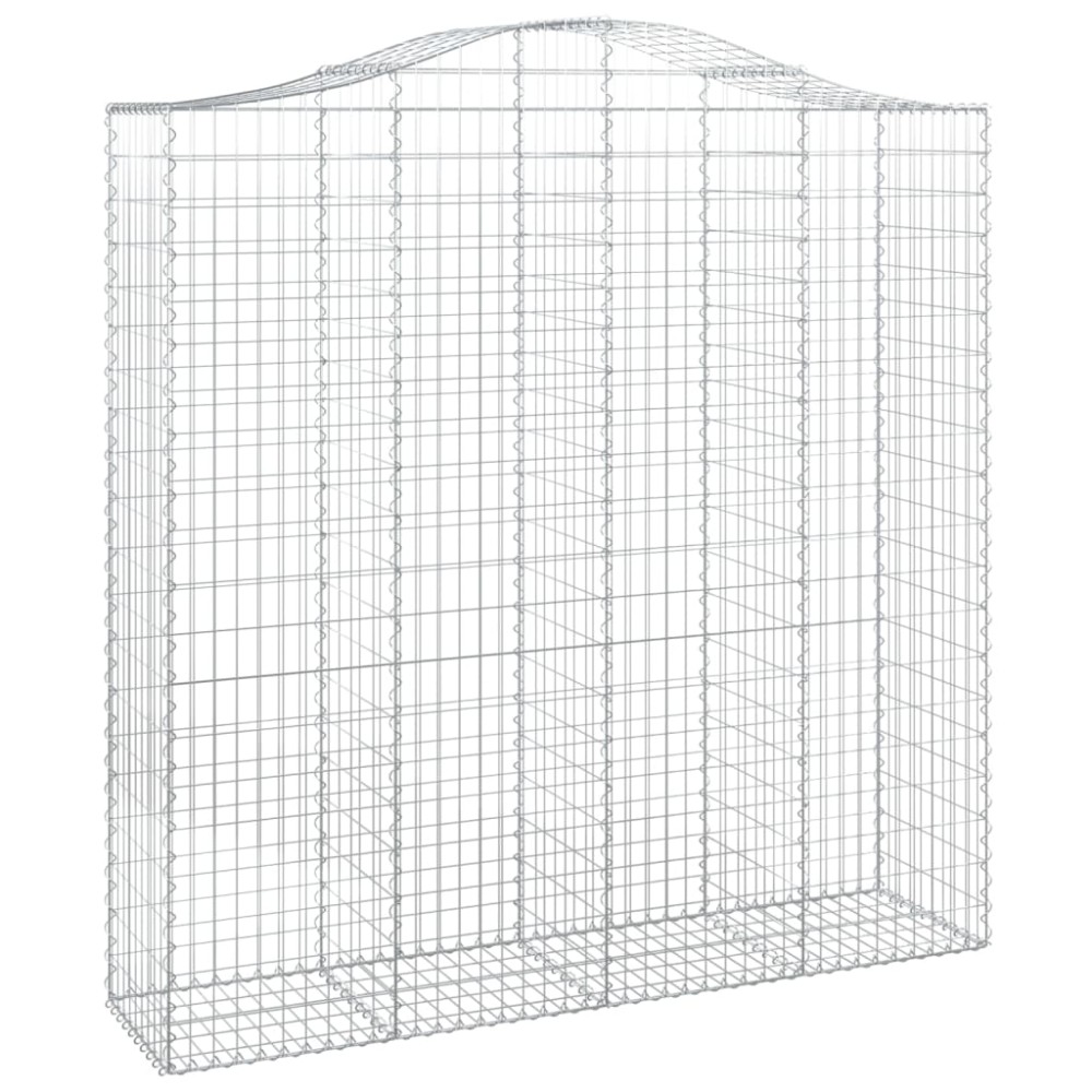 vidaXL Συρματοκιβώτιο Τοξωτό 200x50x200/220εκ. από Γαλβανισμένο Χάλυβα