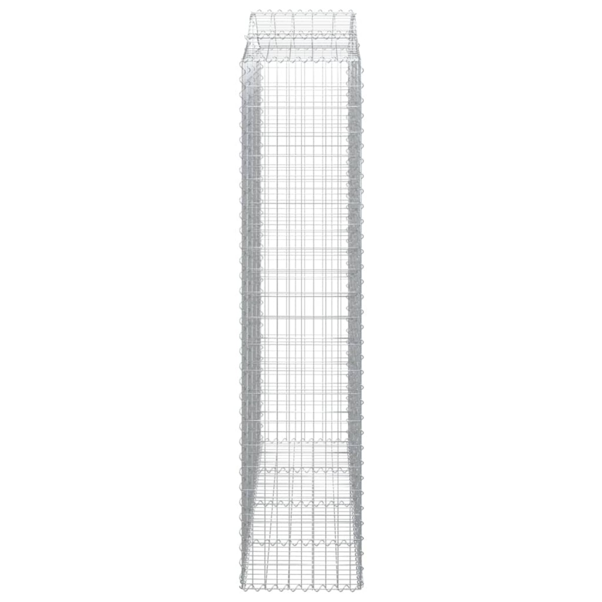 vidaXL Συρματοκιβώτιο Τοξωτό 200x50x220/240εκ. από Γαλβανισμένο Χάλυβα