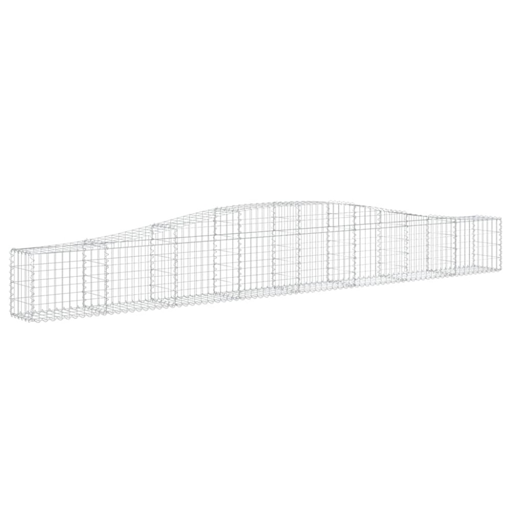 vidaXL Συρματοκιβώτιο Τοξωτό 400x30x40/60εκ. από Γαλβανισμένο Χάλυβα