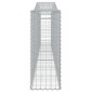 vidaXL Συρματοκιβώτιο Τοξωτό 400x30x80/100 εκ. από Γαλβανισμένο Χάλυβα