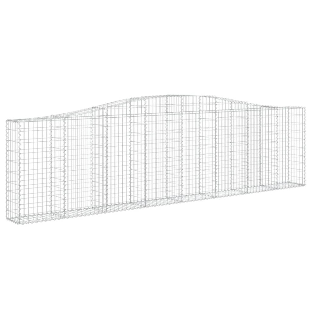 vidaXL Συρματοκιβώτιο Τοξωτό 400x30x100/120εκ. από Γαλβανισμένο Χάλυβα