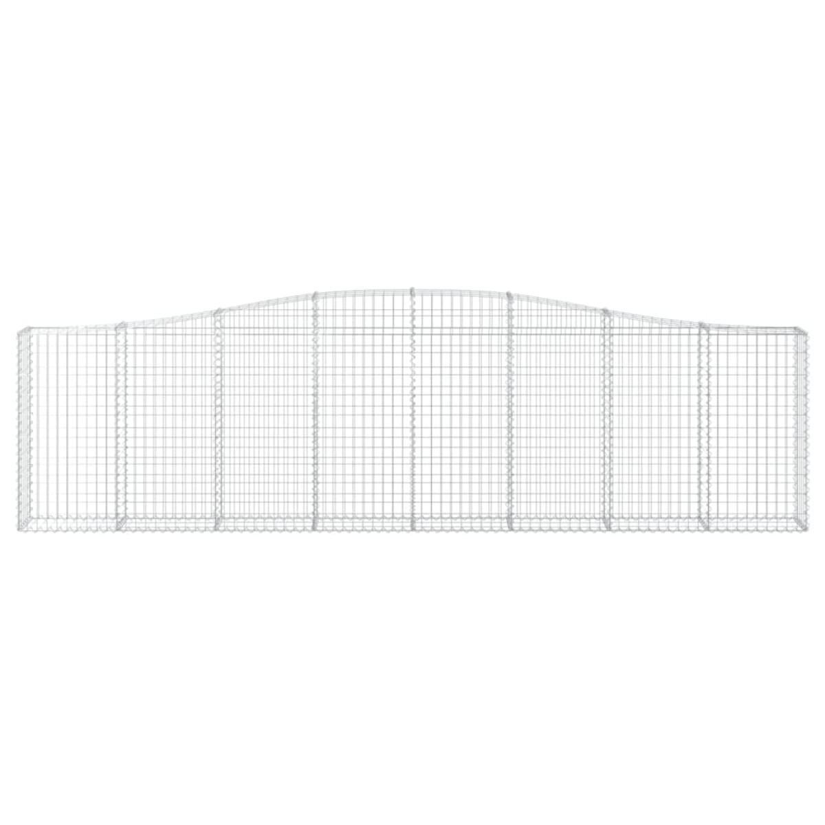 vidaXL Συρματοκιβώτιο Τοξωτό 400x30x100/120εκ. από Γαλβανισμένο Χάλυβα
