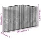 vidaXL Συρματοκιβώτιο Τοξωτό 400x30x220/240εκ. από Γαλβανισμένο Χάλυβα