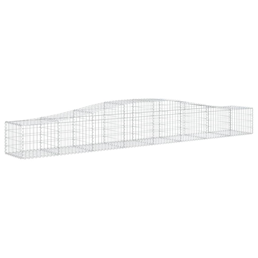 vidaXL Συρματοκιβώτιο Τοξωτό 400x50x40/60εκ. από Γαλβανισμένο Χάλυβα