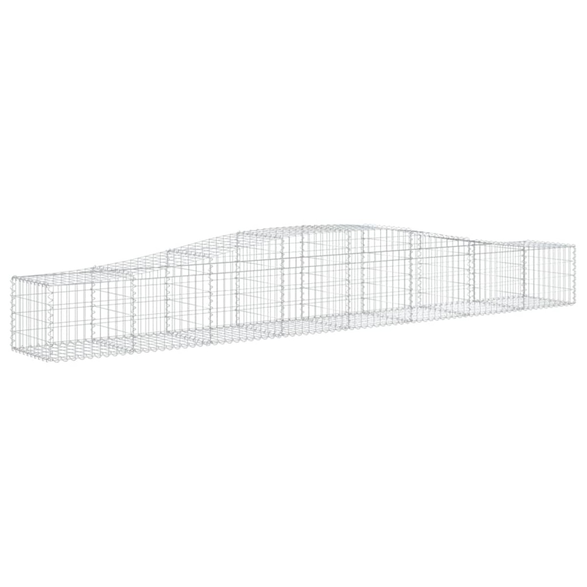 vidaXL Συρματοκιβώτιο Τοξωτό 400x50x40/60εκ. από Γαλβανισμένο Χάλυβα