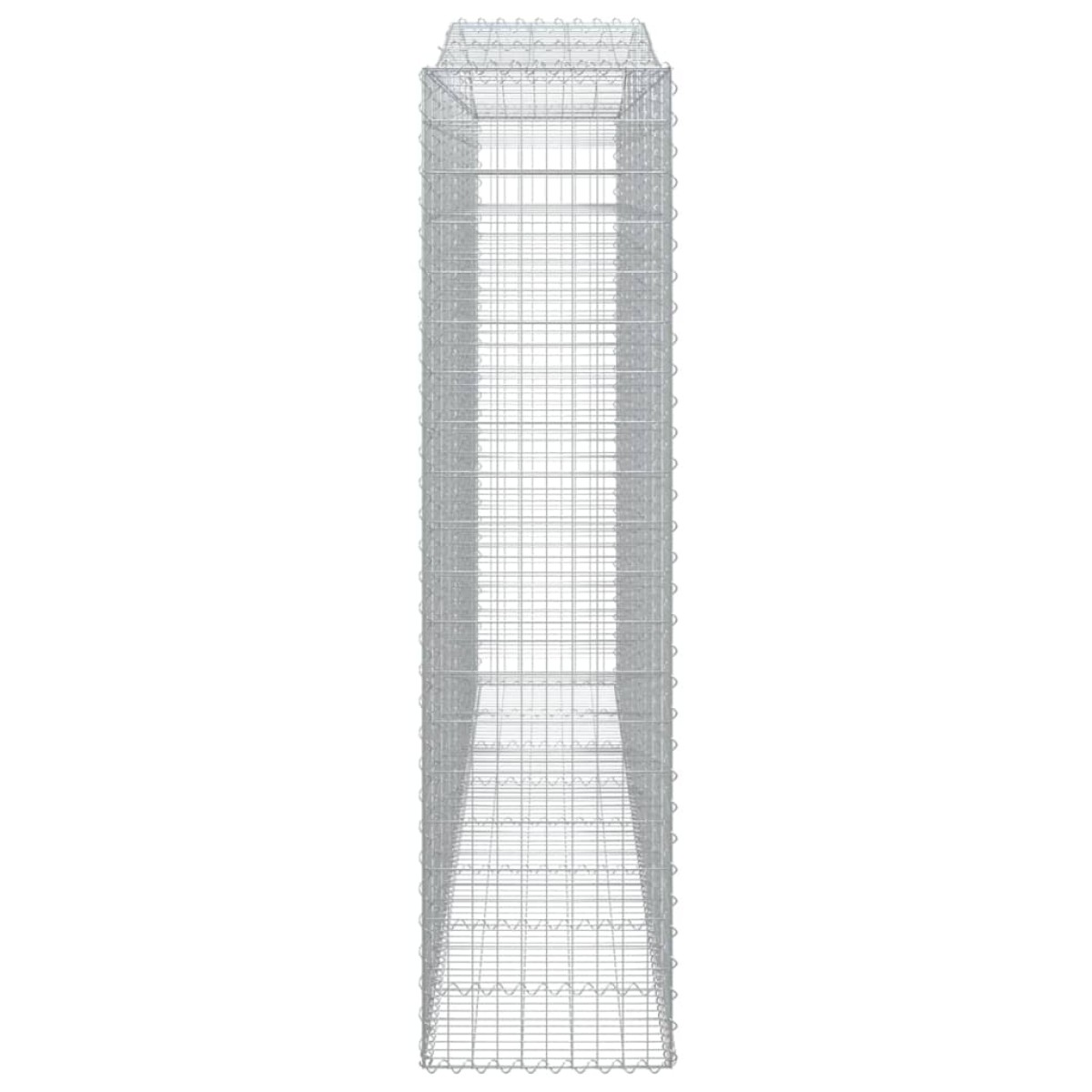 vidaXL Συρματοκιβώτιο Τοξωτό 400x50x200/220εκ. από Γαλβανισμένο Χάλυβα