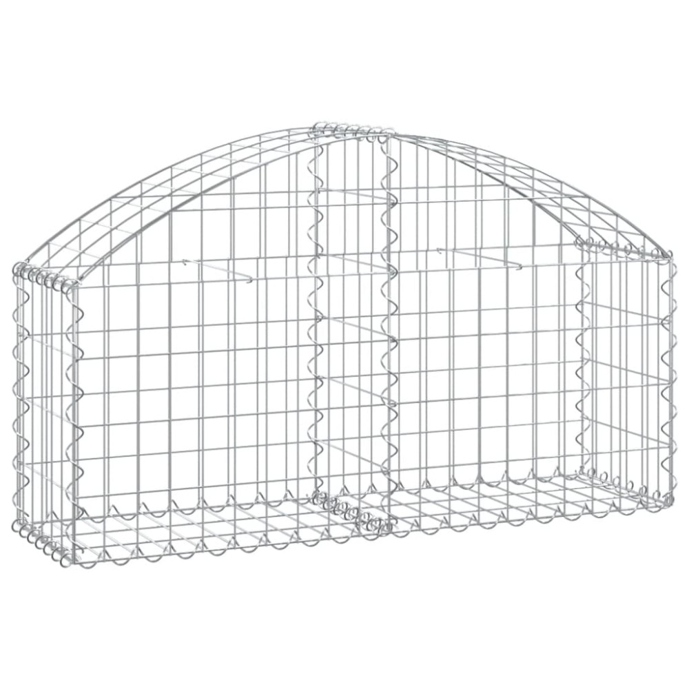 vidaXL Συρματοκιβώτιο Τοξωτό 100x30x40/60εκ. από Γαλβανισμένο Χάλυβα