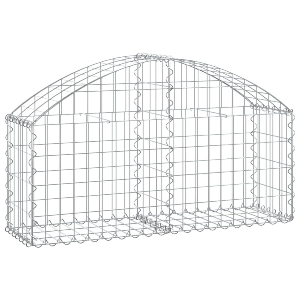 vidaXL Συρματοκιβώτιο Τοξωτό 100x30x40/60εκ. από Γαλβανισμένο Χάλυβα