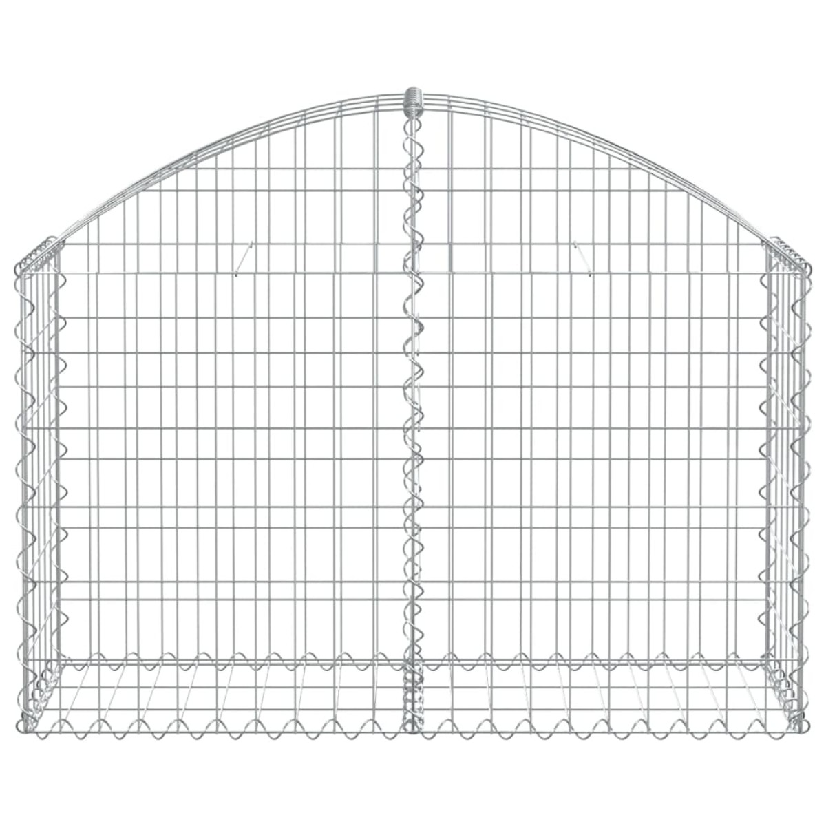 vidaXL Συρματοκιβώτιο Τοξωτό 100x30x60/80εκ. από Γαλβανισμένο Χάλυβα