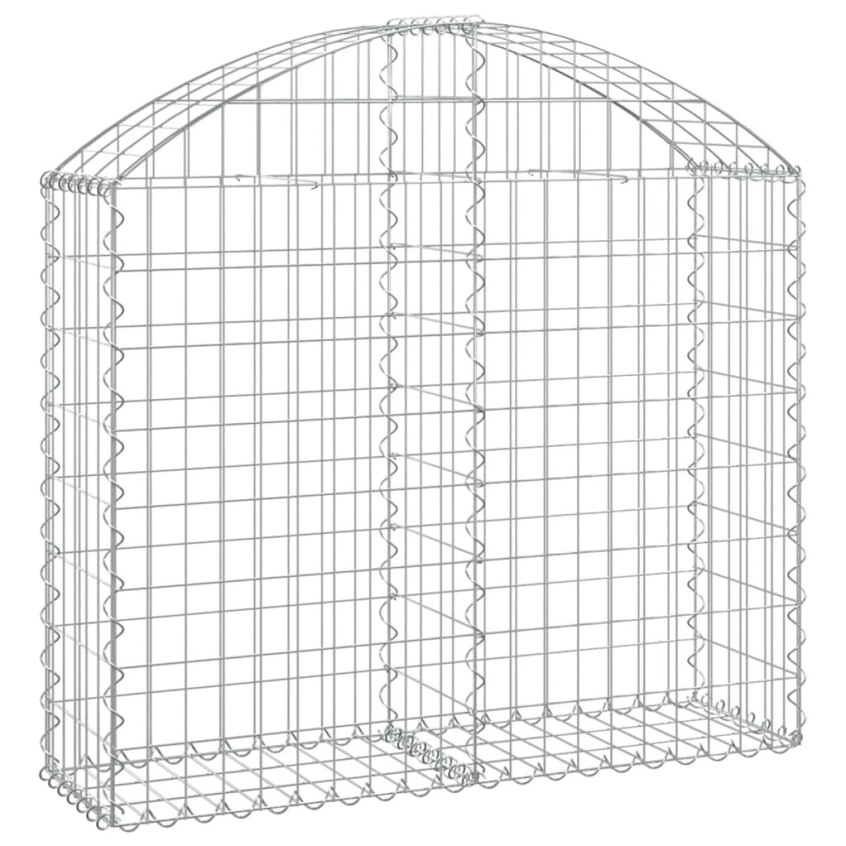 vidaXL Συρματοκιβώτιο Τοξωτό 100x30x80/100εκ. από Γαλβανισμένο Χάλυβα