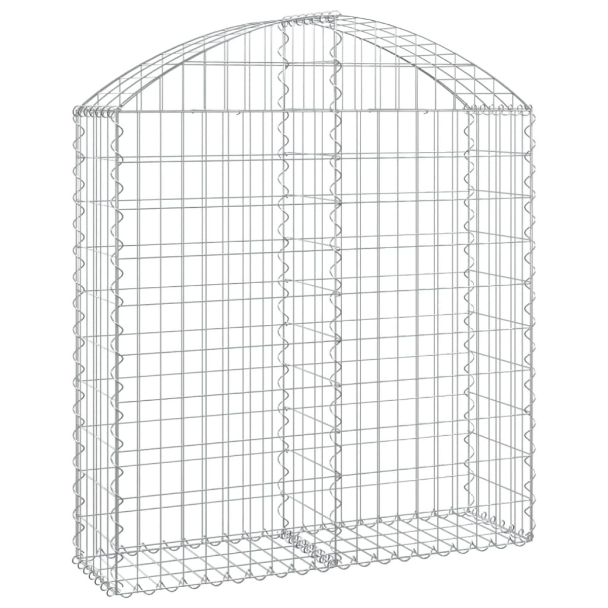 vidaXL Συρματοκιβώτιο Τοξωτό 100x30x100/120εκ. από Γαλβανισμένο Χάλυβα