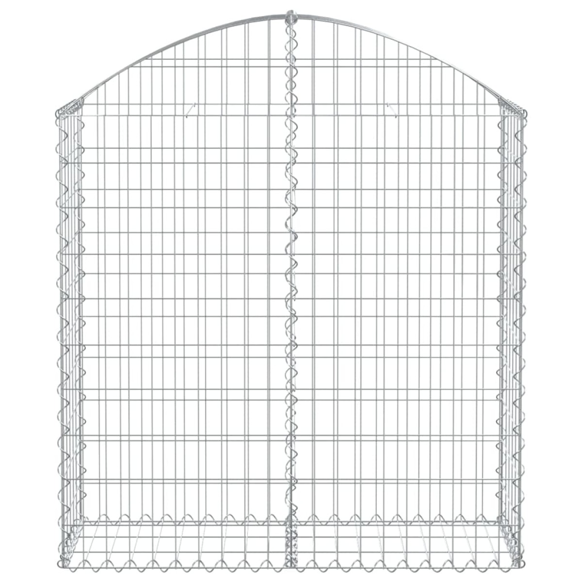 vidaXL Συρματοκιβώτιο Τοξωτό 100x30x100/120εκ. από Γαλβανισμένο Χάλυβα