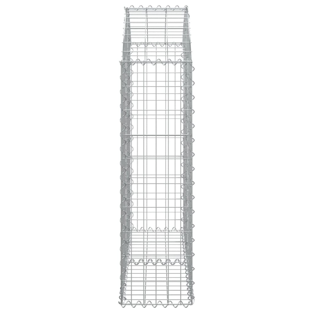 vidaXL Συρματοκιβώτιο Τοξωτό 100x30x100/120εκ. από Γαλβανισμένο Χάλυβα