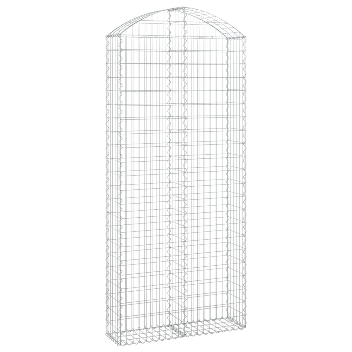 vidaXL Συρματοκιβώτιο Τοξωτό 100x30x220/240εκ. από Γαλβανισμένο Χάλυβα