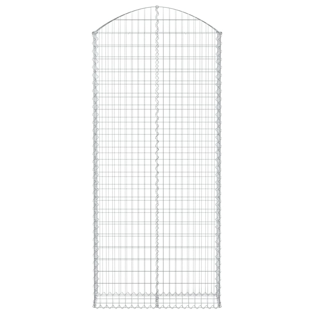vidaXL Συρματοκιβώτιο Τοξωτό 100x30x220/240εκ. από Γαλβανισμένο Χάλυβα
