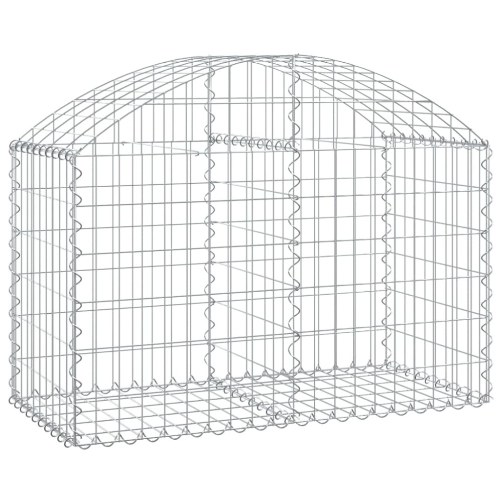 vidaXL Συρματοκιβώτιο Τοξωτό 100x50x60/80εκ. από Γαλβανισμένο Χάλυβα