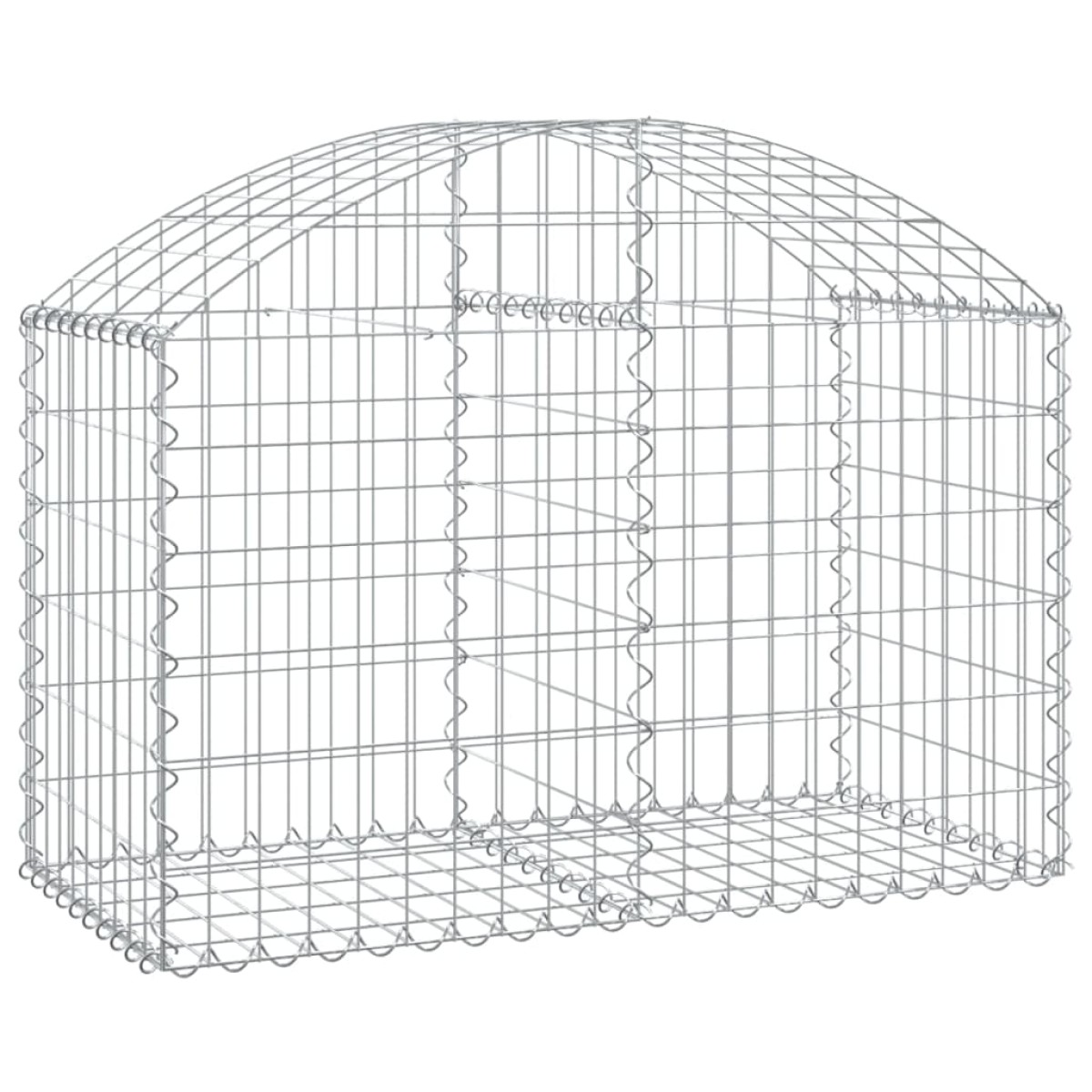 vidaXL Συρματοκιβώτιο Τοξωτό 100x50x60/80εκ. από Γαλβανισμένο Χάλυβα