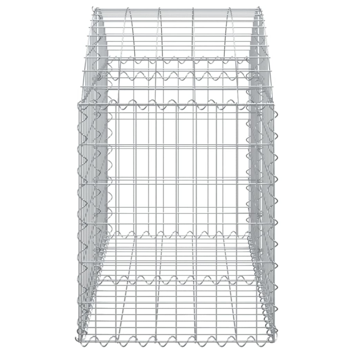 vidaXL Συρματοκιβώτιο Τοξωτό 100x50x60/80εκ. από Γαλβανισμένο Χάλυβα