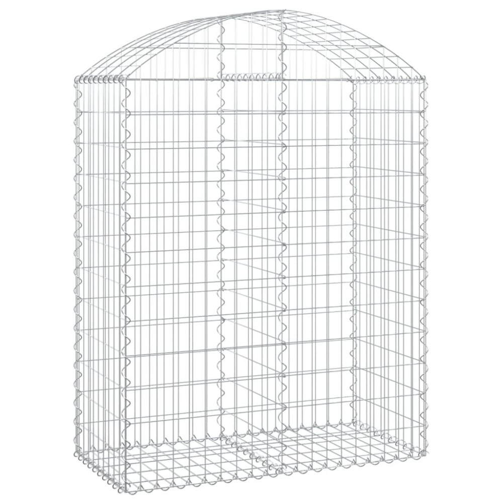 vidaXL Συρματοκιβώτιο Τοξωτό 100x50x120/140εκ. από Γαλβανισμένο Χάλυβα
