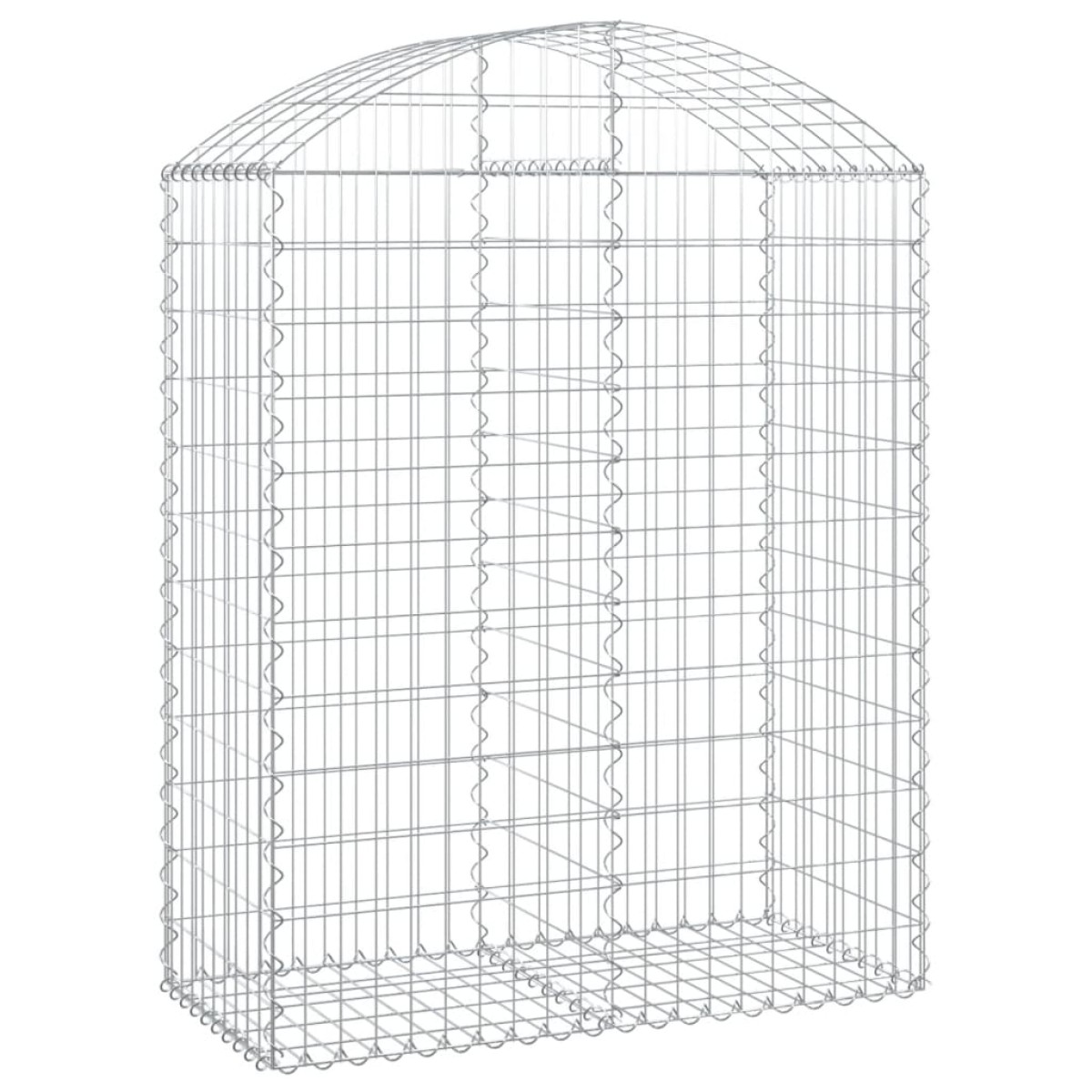 vidaXL Συρματοκιβώτιο Τοξωτό 100x50x120/140εκ. από Γαλβανισμένο Χάλυβα