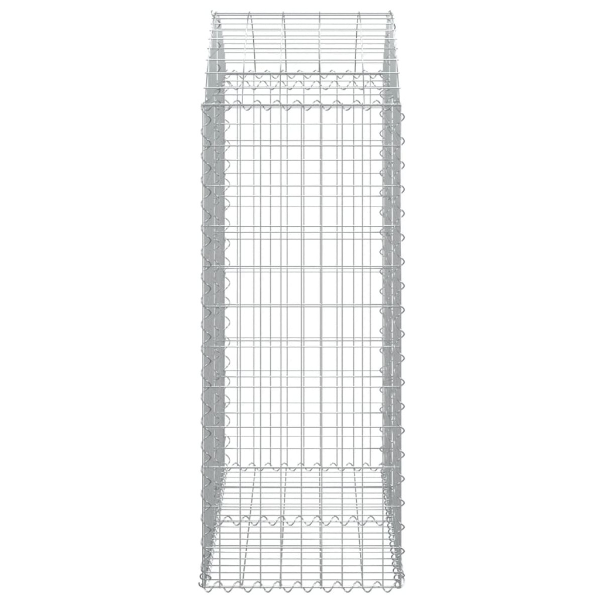 vidaXL Συρματοκιβώτιο Τοξωτό 100x50x120/140εκ. από Γαλβανισμένο Χάλυβα