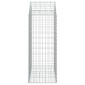 vidaXL Συρματοκιβώτιο Τοξωτό 100x50x120/140εκ. από Γαλβανισμένο Χάλυβα