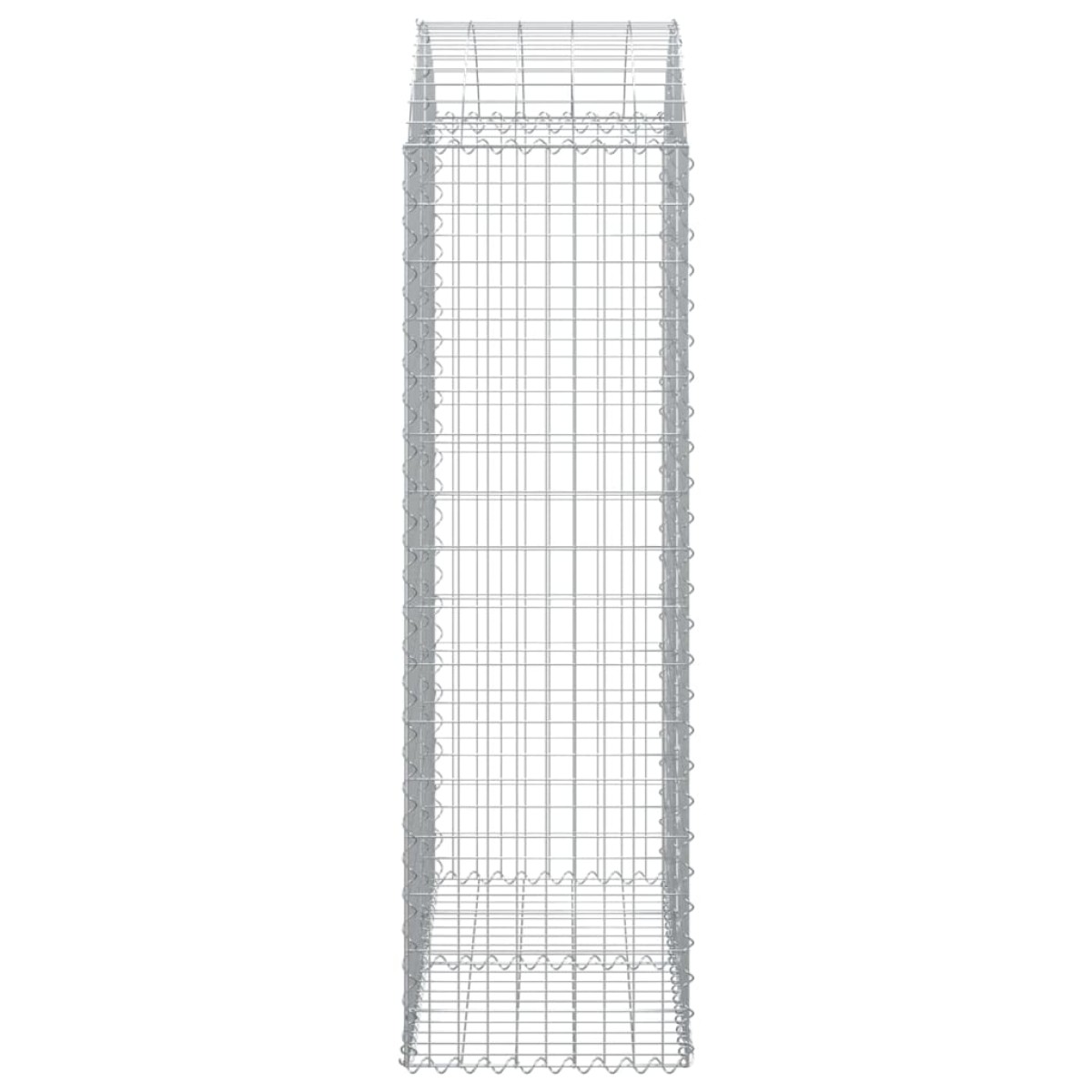 vidaXL Συρματοκιβώτιο Τοξωτό 100x50x160/180εκ. από Γαλβανισμένο Χάλυβα