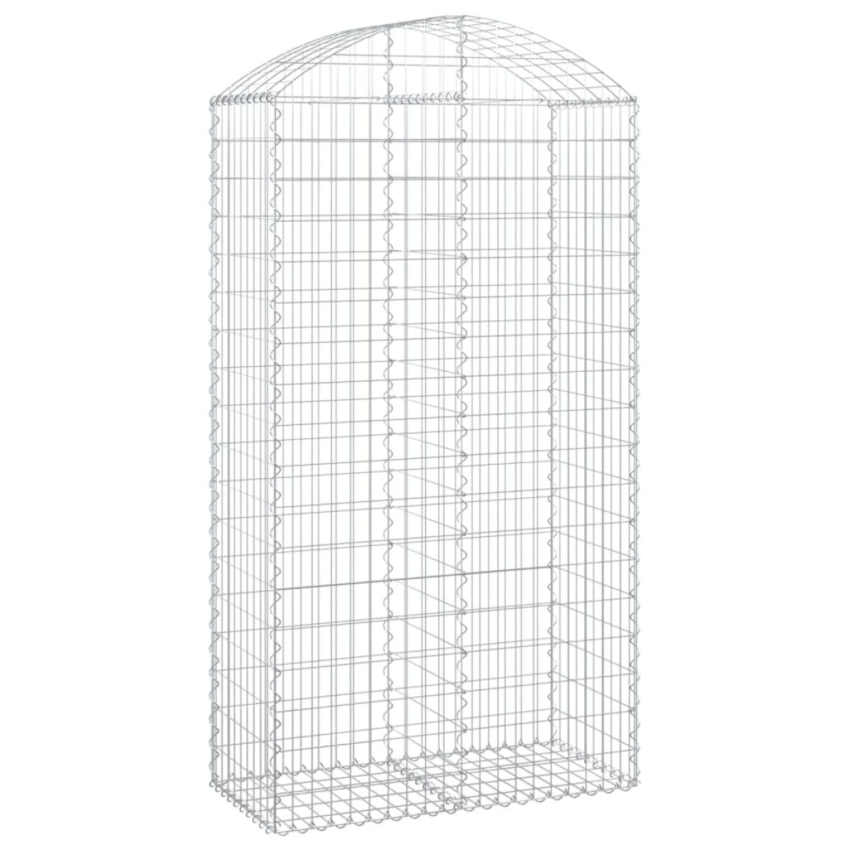 vidaXL Συρματοκιβώτιο Τοξωτό 100x50x180/200εκ. από Γαλβανισμένο Χάλυβα