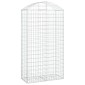 vidaXL Συρματοκιβώτιο Τοξωτό 100x50x180/200εκ. από Γαλβανισμένο Χάλυβα